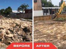 Rock Breaking Before and After Rock Breaking Before and After